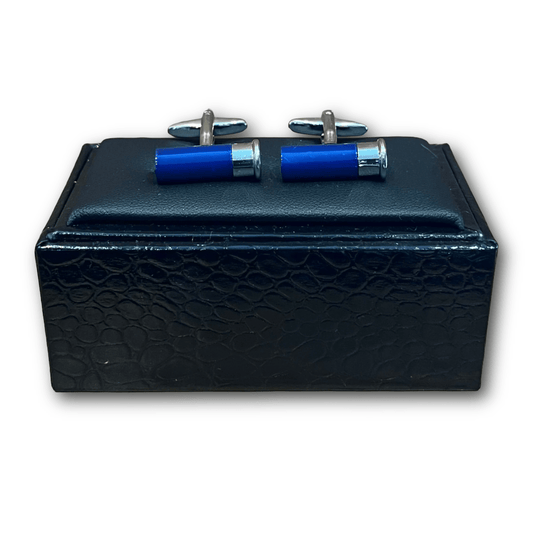 Regent - Cufflinks - Shotgun Cartridge Blue - Regent TailoringRegent