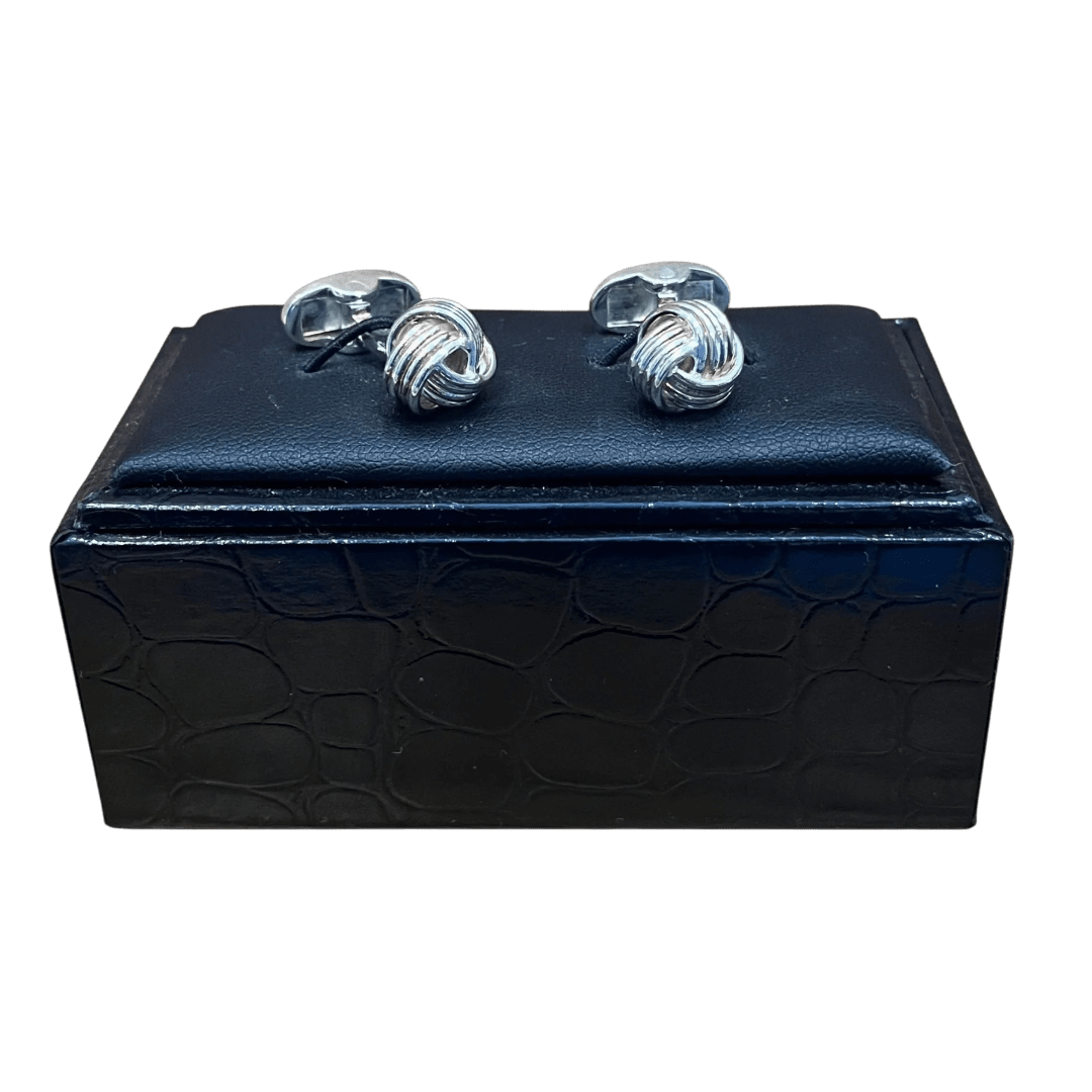 Regent - Cufflinks - Sterling Silver Knots - Regent Tailoring Salisbury