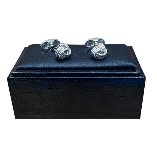 Regent - Cufflinks - Sterling Silver Knots - Regent Tailoring Salisbury