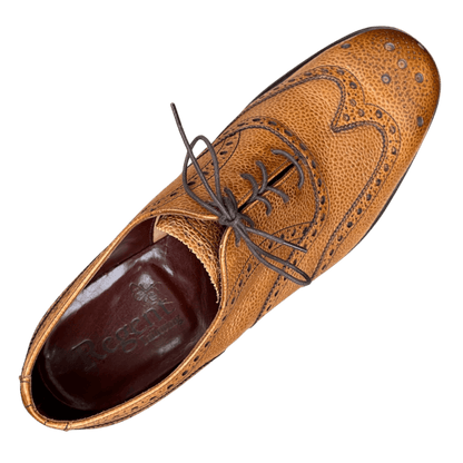 Regent - 'Denman II' Oxford Brogue - Almond Grain Leather - Regent Tailoring Salisbury
