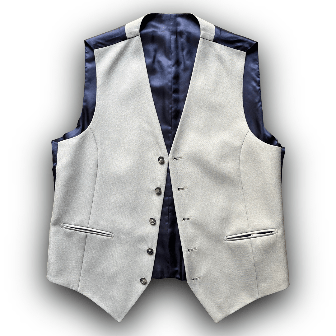 Regent - Dove Waistcoat – Grey Wool - Regent Tailoring Salisbury