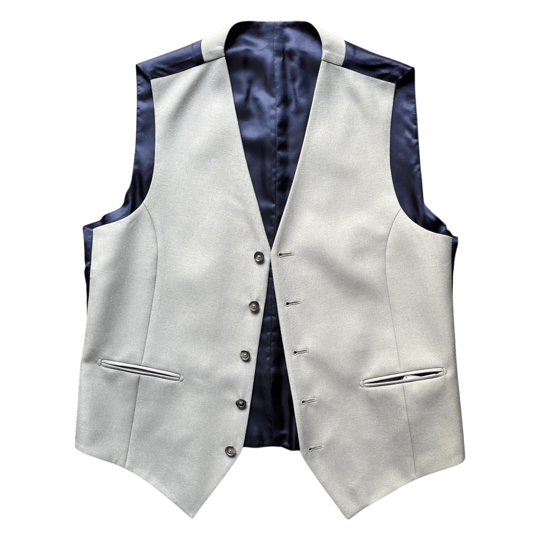 Regent - Dove Waistcoat – Grey Wool - Regent Tailoring Salisbury
