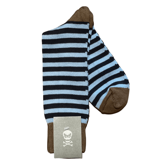 Regent - Fine Cotton Socks - Heel & Toe with Hoops - Regent Tailoring Salisbury