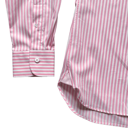 Regent - 'Five' - Poplin Shirt - Bengal Stripe Pink - Regent Tailoring Salisbury