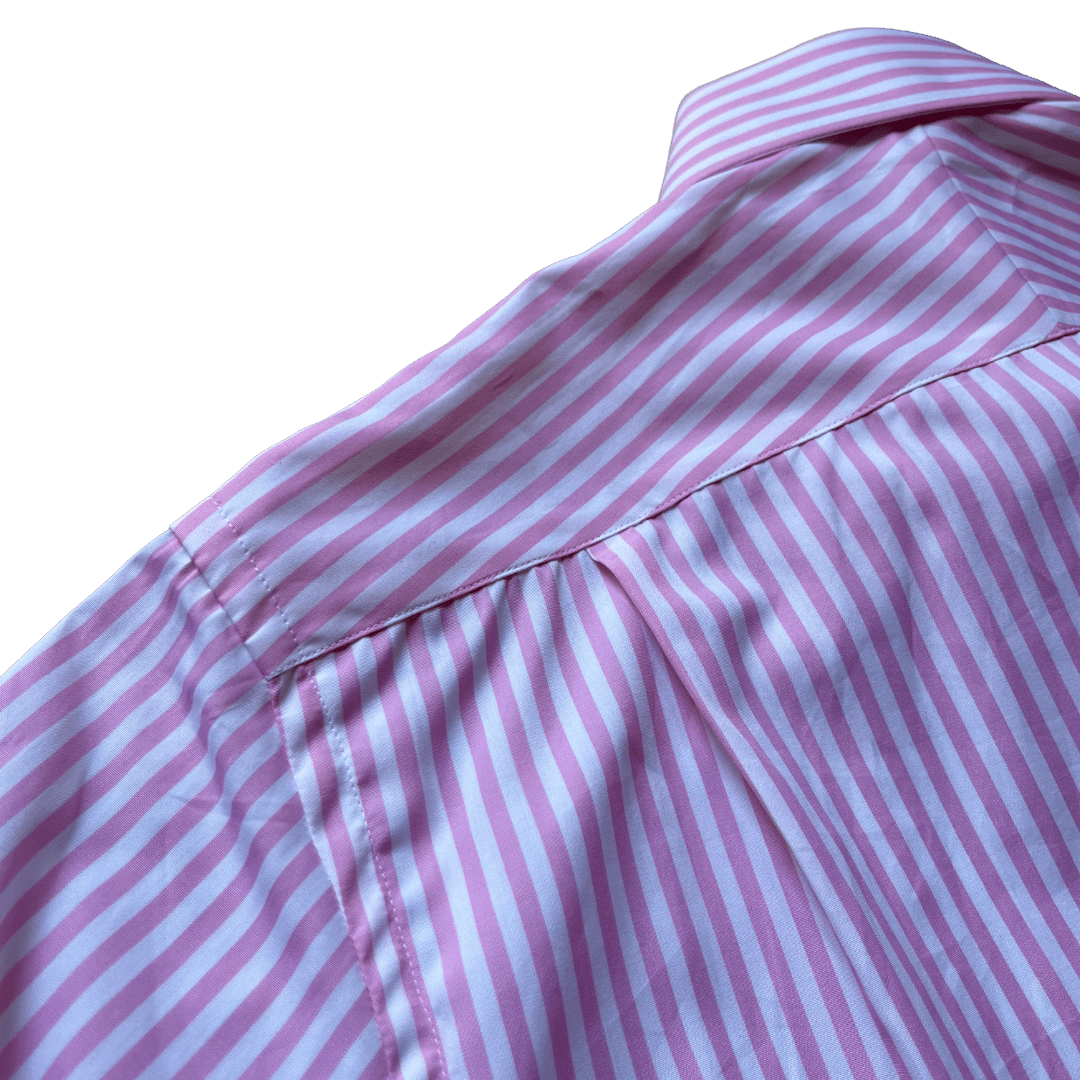 Regent - 'Five' - Poplin Shirt - Bengal Stripe Pink - Regent Tailoring Salisbury