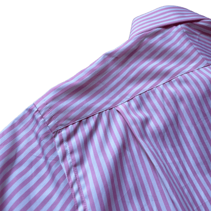Regent - 'Five' - Poplin Shirt - Bengal Stripe Pink - Regent Tailoring Salisbury