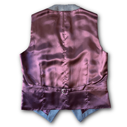 Regent - Flash Waistcoat – Mid Grey Wool - Regent Tailoring Salisbury