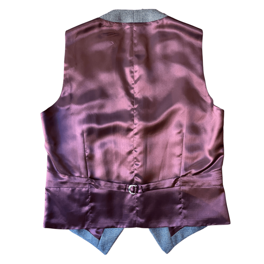 Regent - Flash Waistcoat – Mid Grey Wool - Regent Tailoring Salisbury