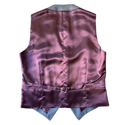 Regent - Flash Waistcoat – Mid Grey Wool - Regent Tailoring Salisbury