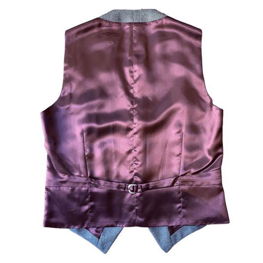 Regent - Flash Waistcoat – Mid Grey Wool - Regent Tailoring Salisbury