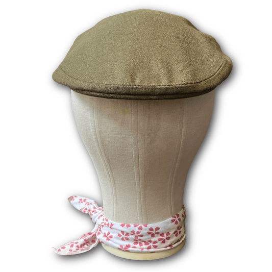 Regent - Flat Cap - Khaki Green Covert Cloth - Regent TailoringRegent