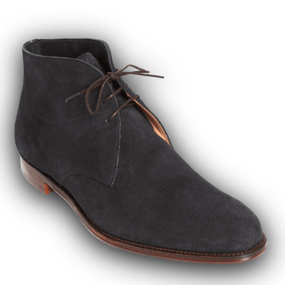 Regent - 'Frank' Chukka Boots - Navy Suede sale slightly sun damage