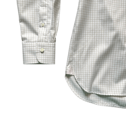 Regent - 'Godfrey' - Twill Shirt - Light Green Check - Regent Tailoring Salisbury