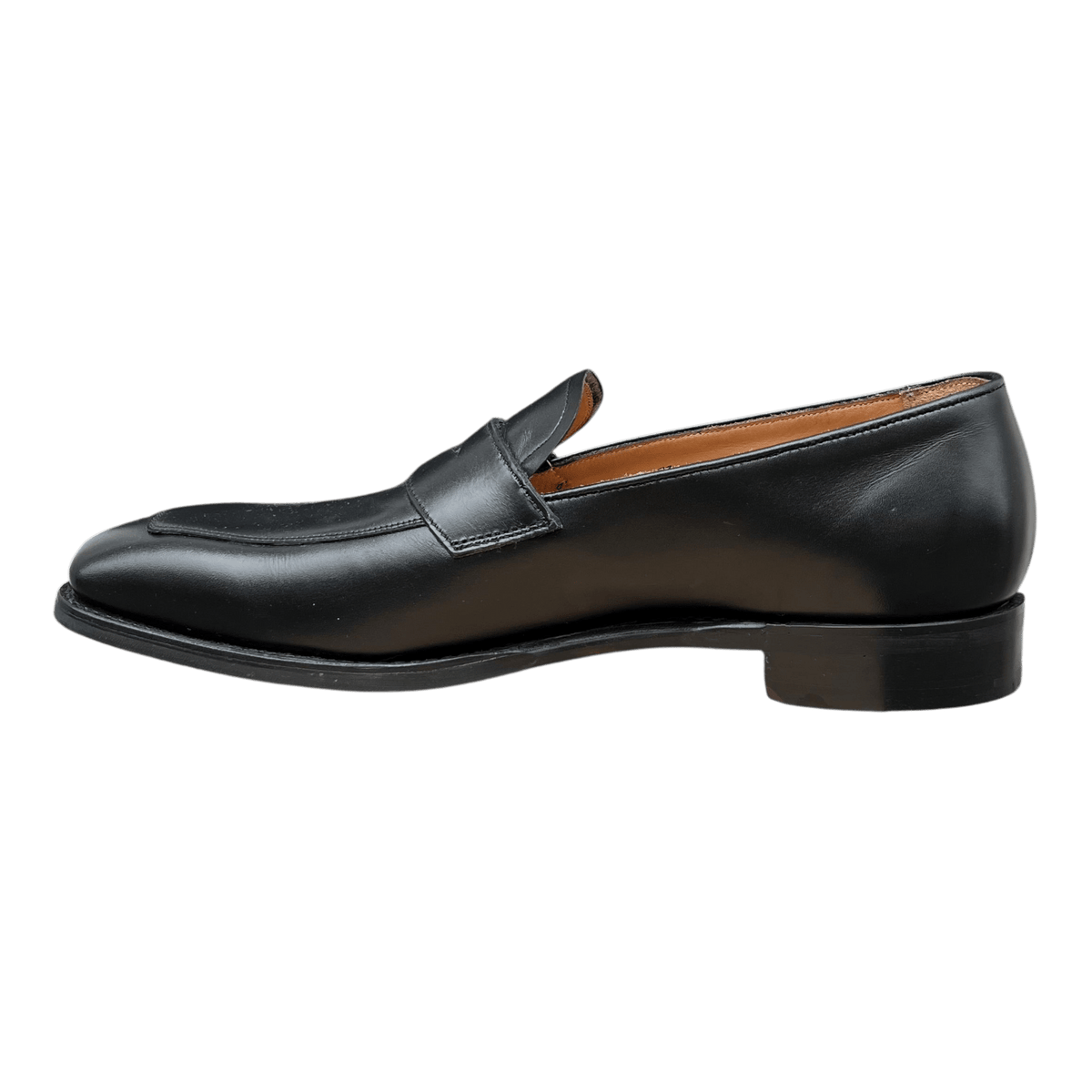 Regent - 'Henry George' Split-Toe Penny Loafer - Black Calf Leather - Regent Tailoring Salisbury