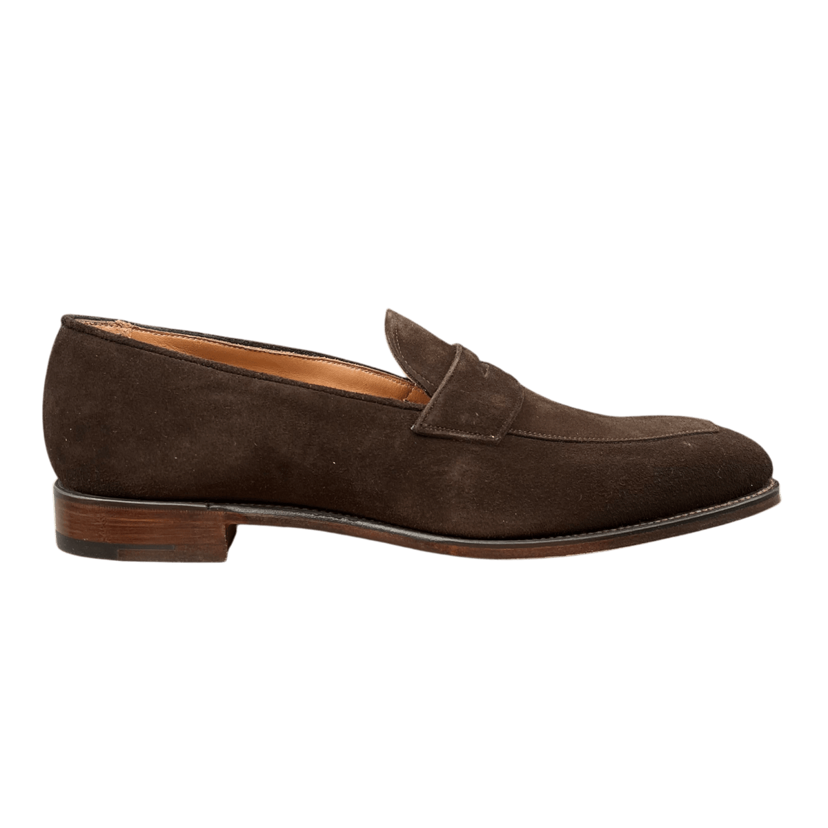 Regent - 'Henry George' Split-Toe Penny Loafer - Plough Suede - Regent Tailoring Salisbury