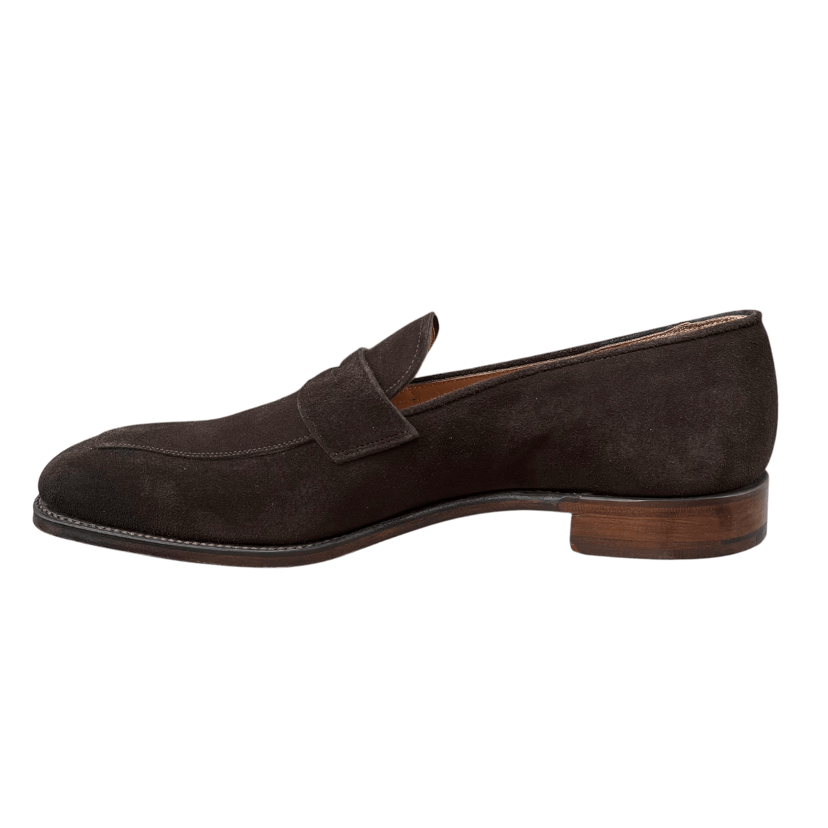 Regent - 'Henry George' Split-Toe Penny Loafer - Plough Suede - Regent Tailoring Salisbury