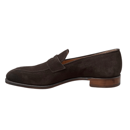Regent - 'Henry George' Split-Toe Penny Loafer - Plough Suede - Regent Tailoring Salisbury