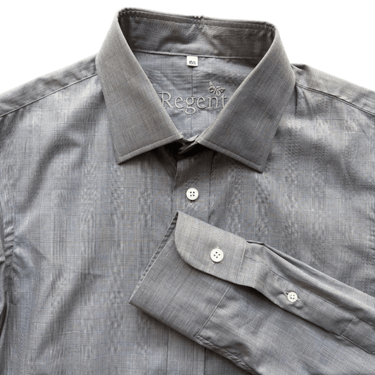 Regent - 'Henry' Prince of Wales - Shirt - Grey Check - Regent Tailoring Salisbury
