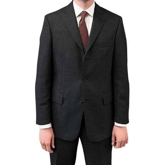Regent Heritage - 'Charles' Suit - Grey Birdseye Wool 340g - Dugdale Bros. - Regent Tailoring Salisbury