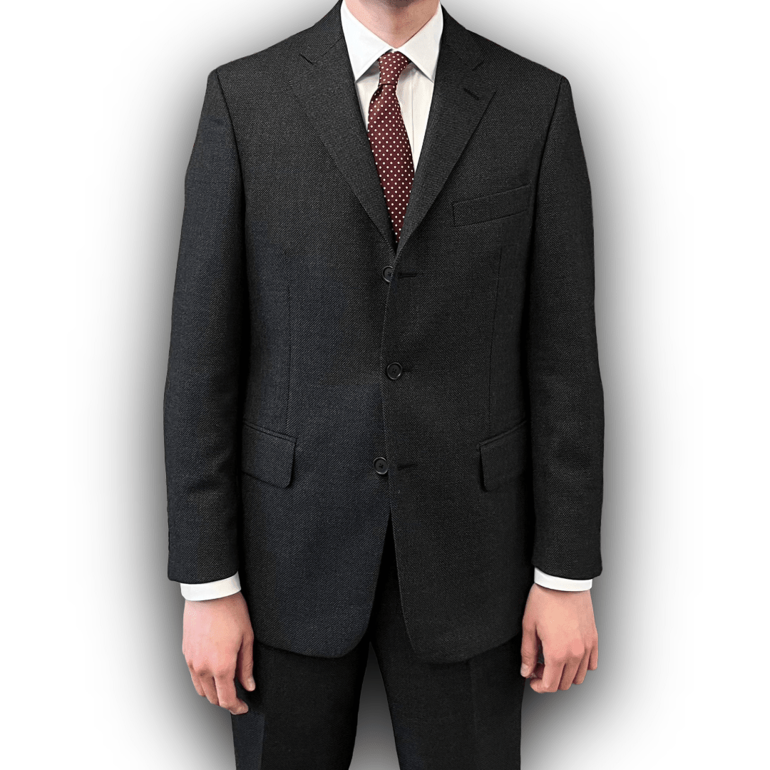 Regent Heritage - 'Charles' Suit - Grey Birdseye Wool 340g - Dugdale Bros. - Regent TailoringRegent