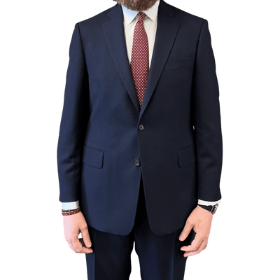 Regent Heritage - 'Ian' Suit - Admiral Blue Plain Weave Wool 400g - Dugdale  Bros.