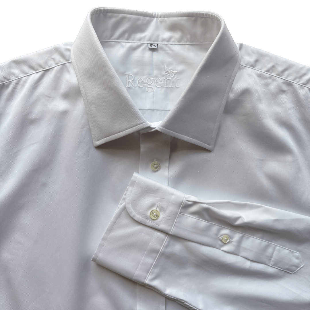 Regent - 'Heritage Kent'- Twill Shirt - White - Regent Tailoring Salisbury