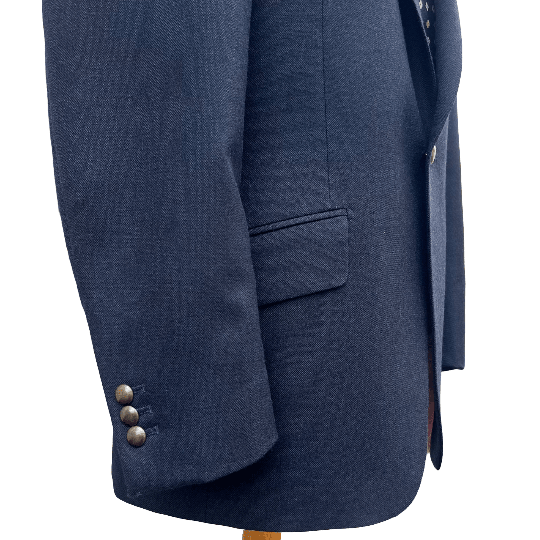 Regent Heritage - 'Sharks Tooth' Jacket - Navy Wool 300g- Dugdale - Regent Tailoring Salisbury