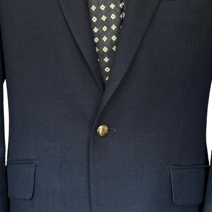 Regent Heritage - 'Sharks Tooth' Jacket - Navy Wool 300g- Dugdale - Regent Tailoring Salisbury