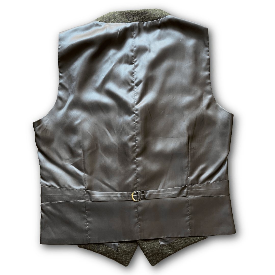 Regent - Hunter Waistcoat – Green Tweed - Regent Tailoring Salisbury
