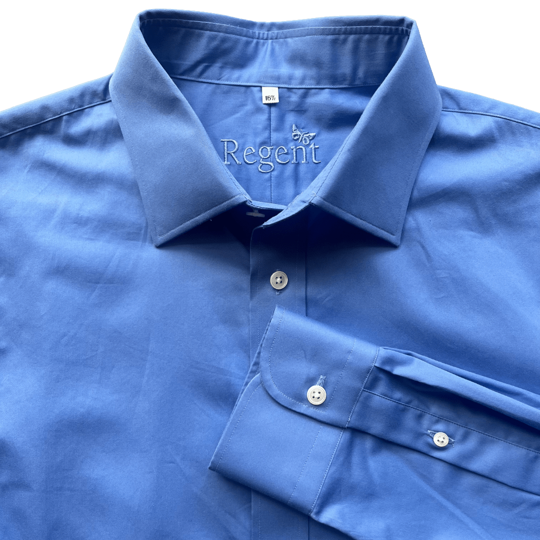 Regent - 'Jasper' - Twill Shirt - Classic Blue - Regent Tailoring Salisbury