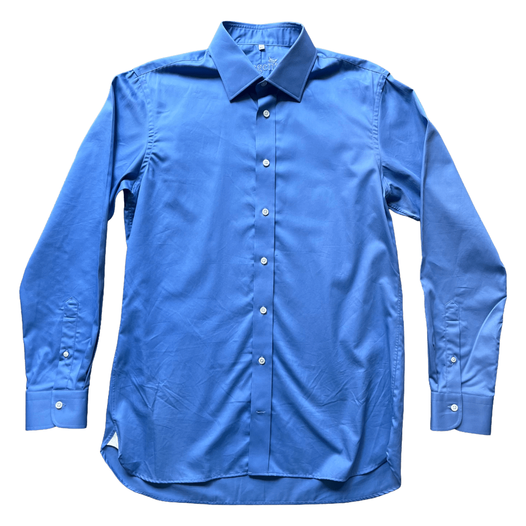 Regent - 'Jasper' - Twill Shirt - Classic Blue - Regent Tailoring Salisbury
