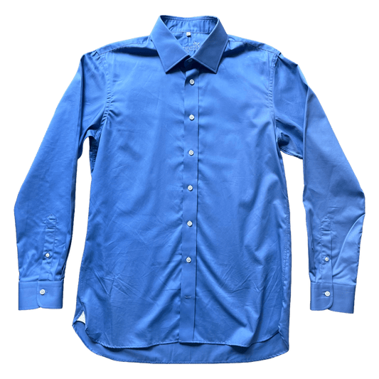 Regent - 'Jasper' - Twill Shirt - Classic Blue - Regent Tailoring Salisbury