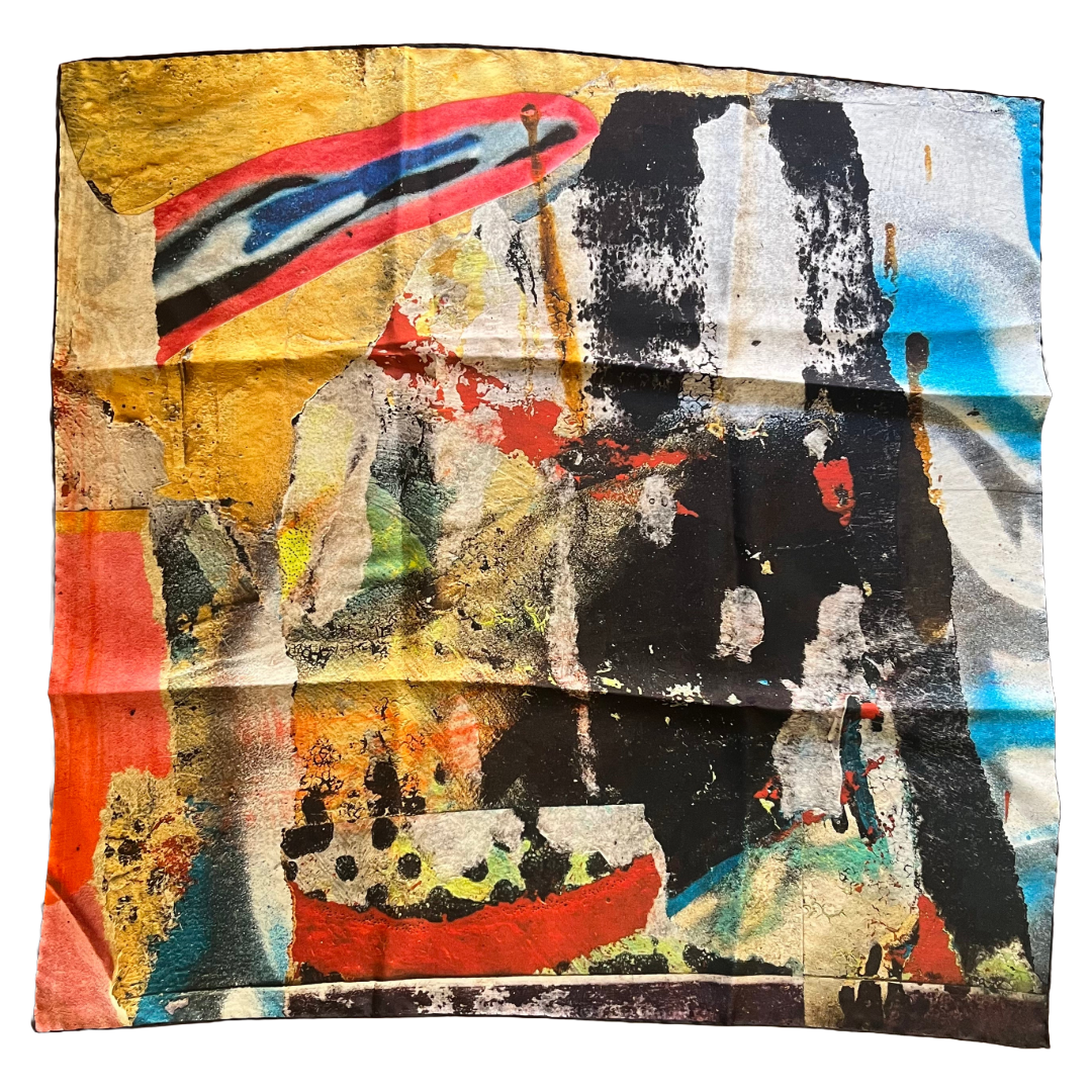 Regent - Large Silk Square - 65cm - Abstract - Regent Tailoring Salisbury