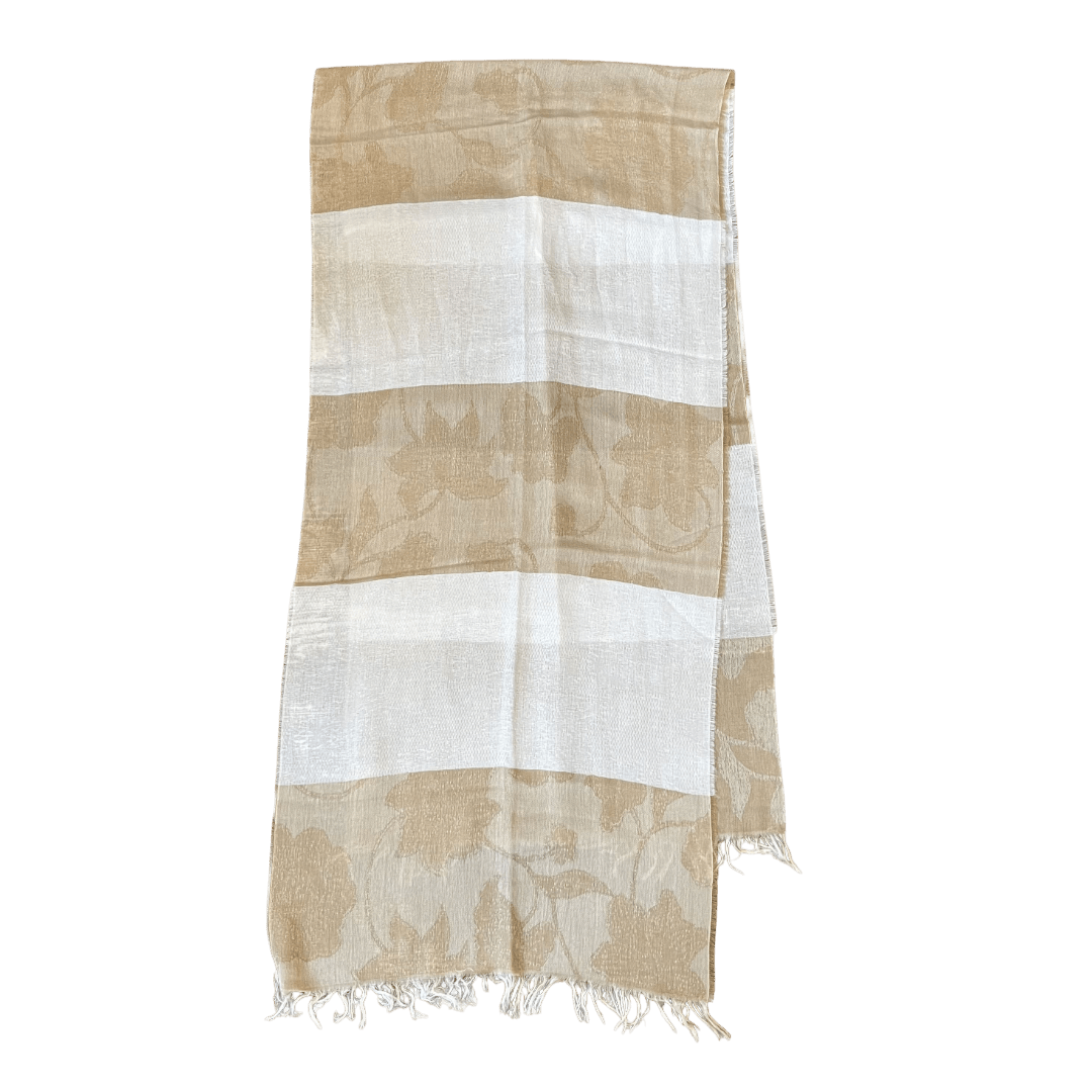 Regent - Lightweight Scarf - Floral Textured - Regent Tailoring Salisbury