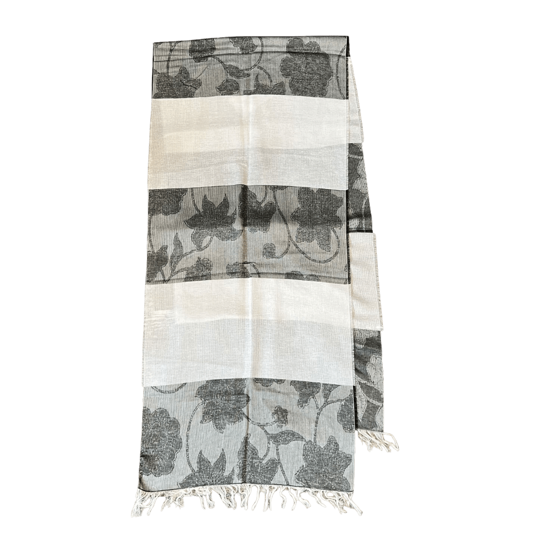 Regent - Lightweight Scarf - Floral Textured - Regent Tailoring Salisbury
