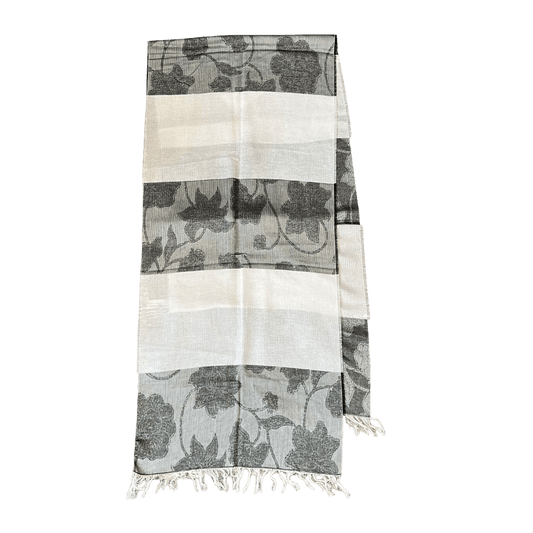 Regent - Lightweight Scarf - Floral Textured - Regent Tailoring Salisbury