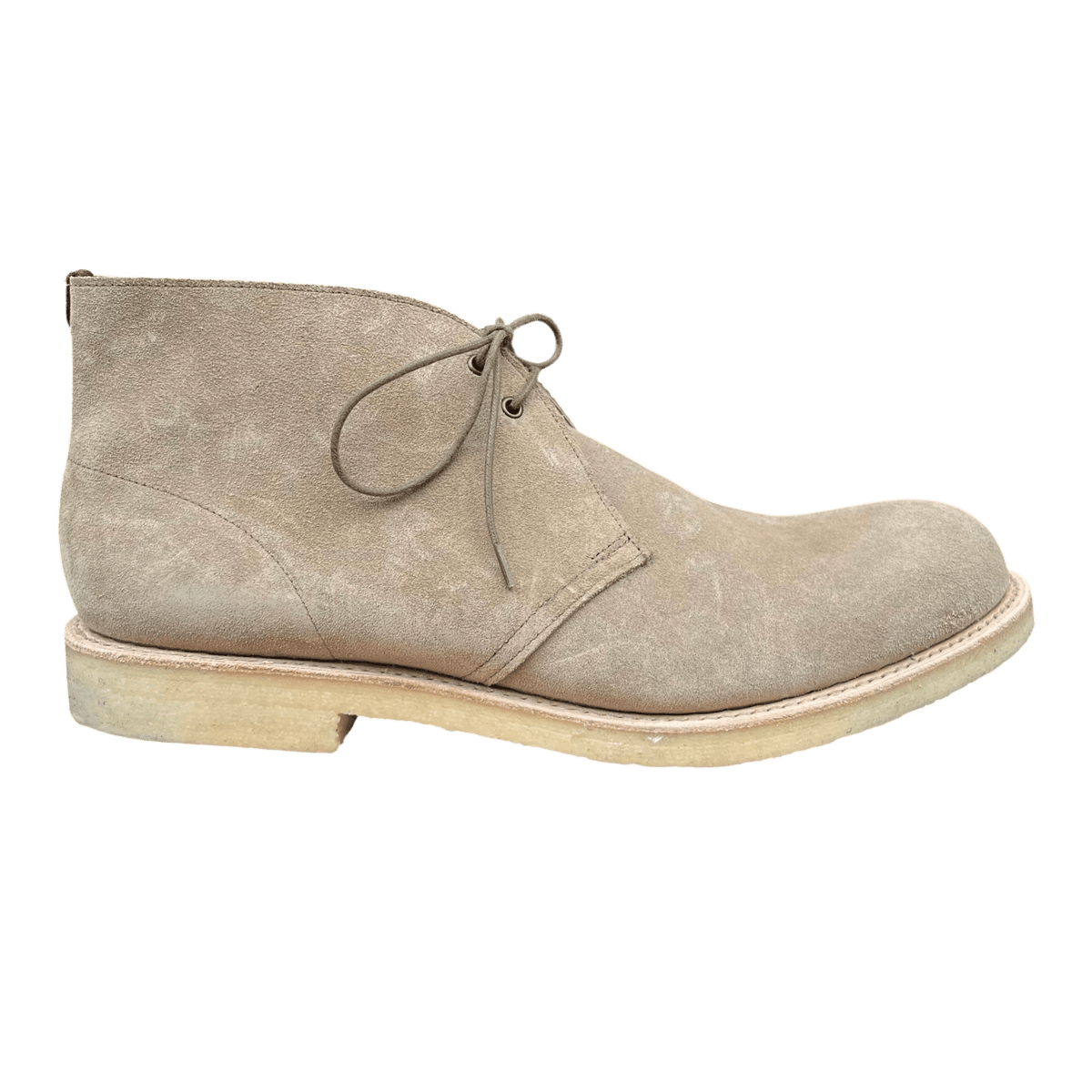 Regent - 'Max' Crepe Soled Desert Boot - Sughero Khaki Suede - Regent Tailoring Salisbury