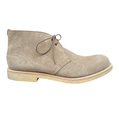 Regent - 'Max' Crepe Soled Desert Boot - Sughero Khaki Suede - Regent Tailoring Salisbury