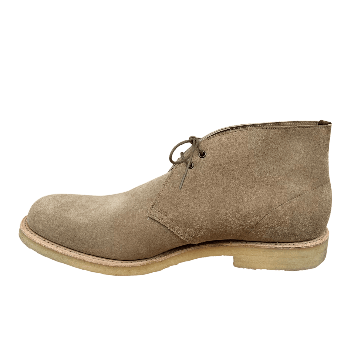 Regent - 'Max' Crepe Soled Desert Boot - Sughero Khaki Suede - Regent Tailoring Salisbury