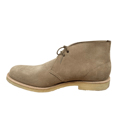 Regent - 'Max' Crepe Soled Desert Boot - Sughero Khaki Suede - Regent Tailoring Salisbury