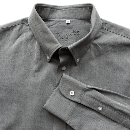 Regent - 'Mist' - Oxford Shirt - Grey - Regent Tailoring Salisbury
