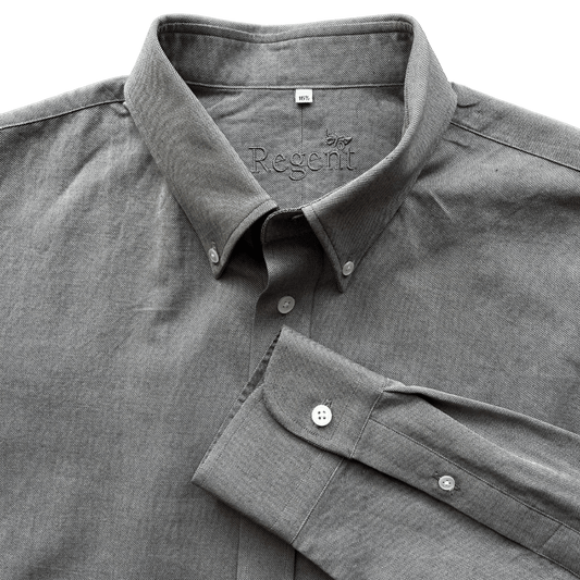 Regent - 'Mist' - Oxford Shirt - Grey - Regent Tailoring Salisbury