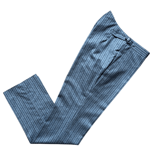 Regent - Morning Suit Trouser - Classic Grey Merino Wool Stripe - Regent Tailoring Salisbury