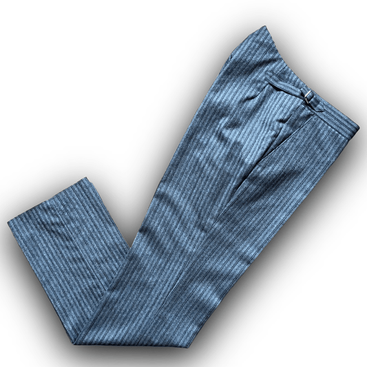 Regent - Morning Suit Trouser - Classic Grey Merino Wool Stripe - Regent Tailoring Salisbury