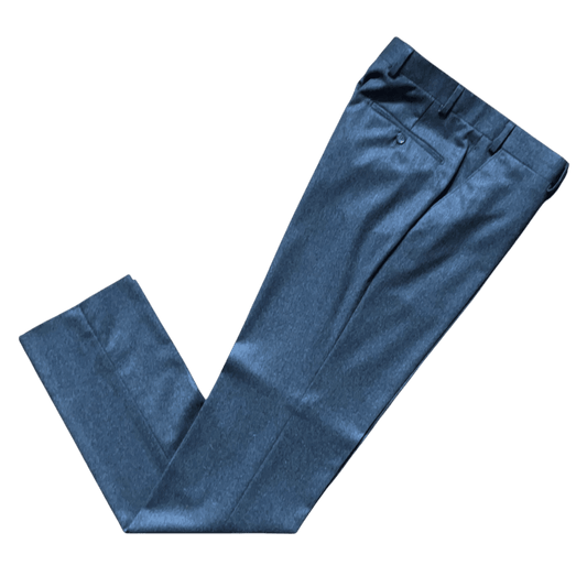 Regent - "New" Maxwell Trouser - Grey Flannel Wool - Regent Tailoring Salisbury
