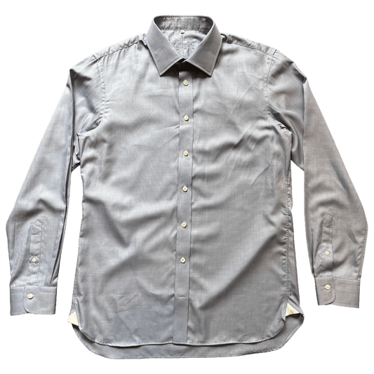Regent - ‘Norman’ - Shirt - Blue/Grey - Regent Tailoring Salisbury