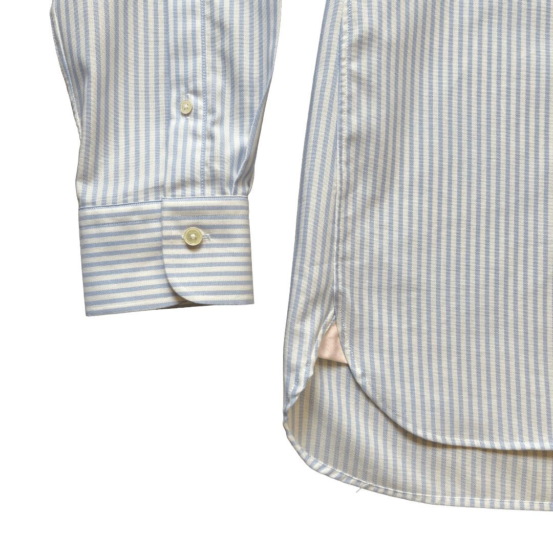 Regent - 'Oxford' - Shirt - White/Blue - Regent Tailoring Salisbury