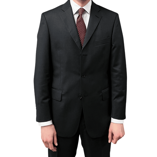Regent - 'Penguin' Suit - Anthracite Grey Fleck Wool 260g - Reda Super 110 - Regent Tailoring Salisbury