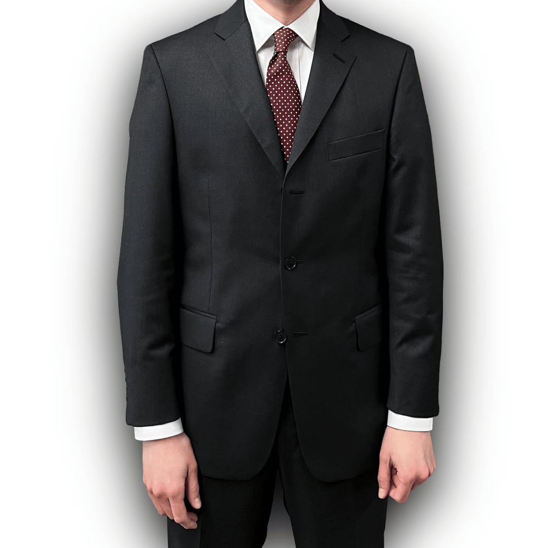 Regent - 'Penguin' Suit - Anthracite Grey Fleck Wool 260g - Reda Super 110 - Regent TailoringRegent