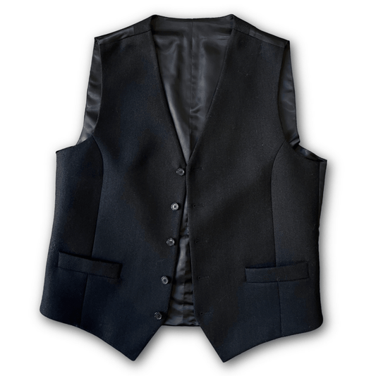 Regent - Pig Waistcoat – Black Tweed - Regent Tailoring Salisbury